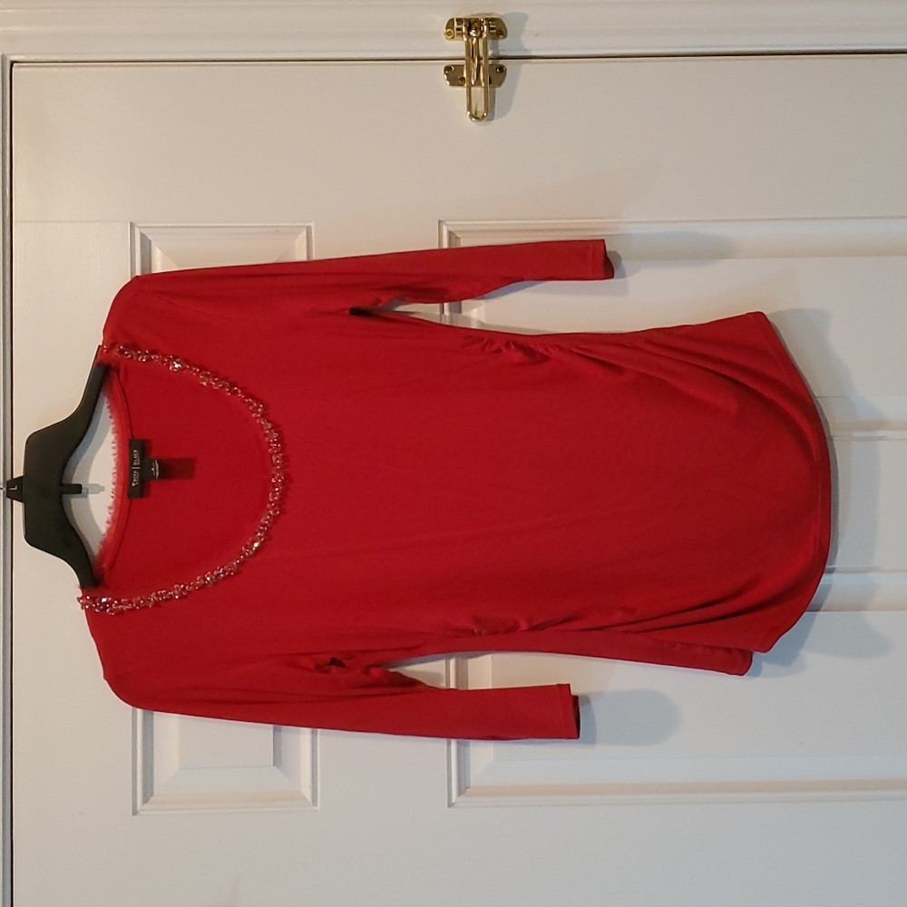 WHBM Size small 3/4 sleeve red top